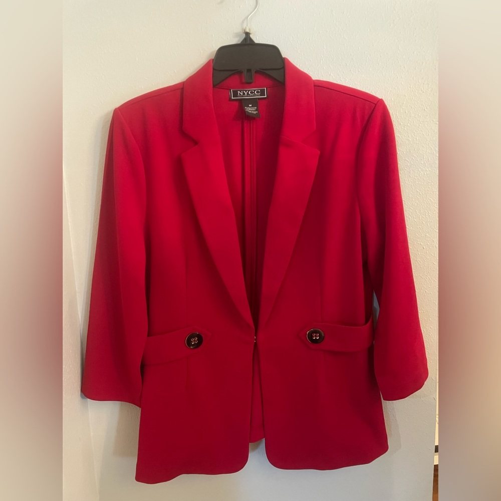 Red Blazer Size Medium NYCC